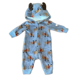 Cozy Kids One Piece with Reindeer Design